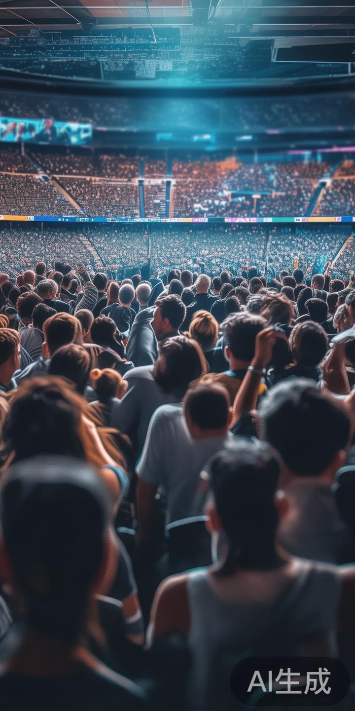 体育迷们热衷于观赛，不仅追求赛事精彩瞬间的即时到位